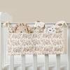 Baby Bedside Organizer Storage Bag with 2 Pockets for Toys Diaper Baby Cribs Storage Bag Multifunctional Hanging Pocket