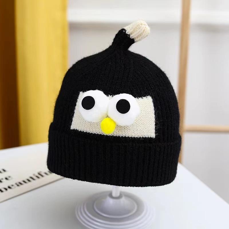 Children's Knitted Wool Hat Cartoon Cute Winter Boys and Girls Winter Baby Hat Warm Ear Protection
