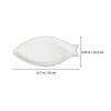 Fish Serving Plate Ceramic Fish Serving Dish for Food Storage White
