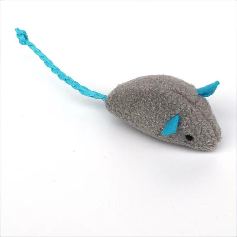 Мятная игрушка-мышь для кошки: Саморазвлечение, Точка когтей, Жевание, Прочный плюш для снятия скуки