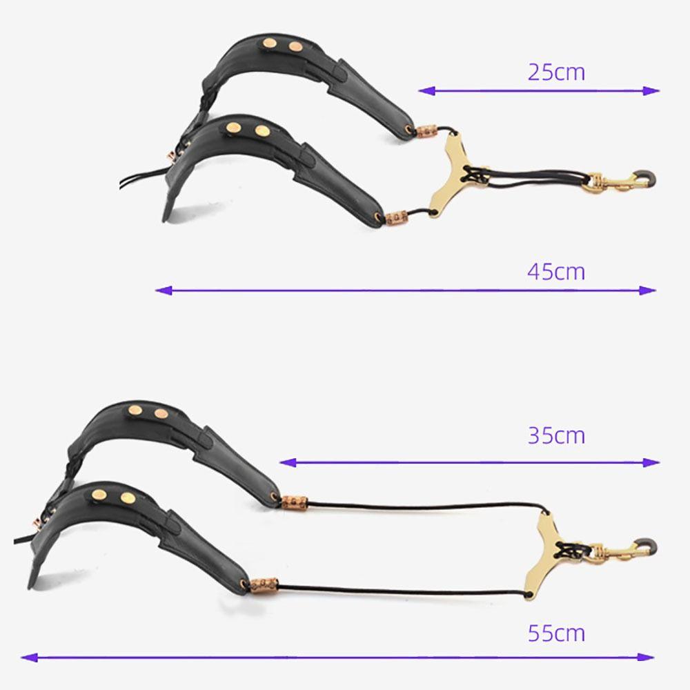 Adjustable Sax Shoulder Strap PU Leather Saxophone Harness High Quality Saxophone Belt