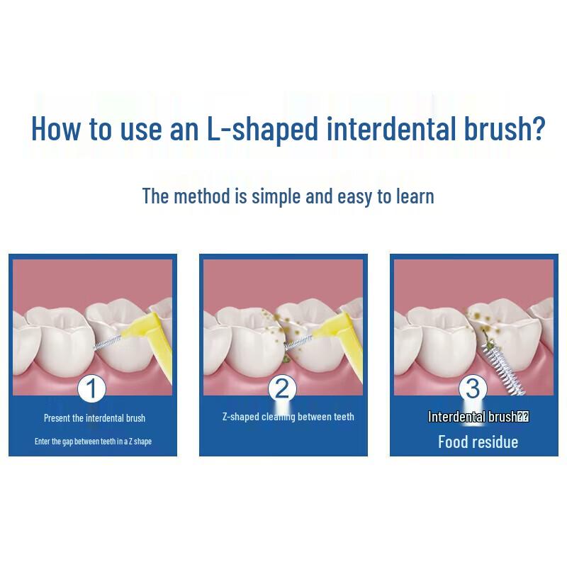FAWNMUM L-shaped Interdental Brushes