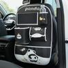 YHOPE Car seat back storage bag, cute cartoon bear design, car-mounted hanging type storage bag, anti-dirty and anti-kick pad