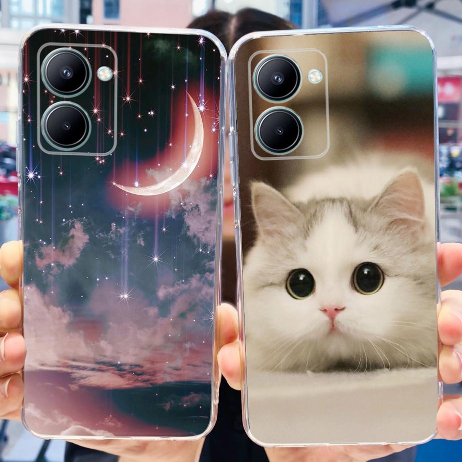 Для Realme C33 2023 Чехол Новый Модный Расписная Задняя Крышка Мягкий Силиконовый Чехол для Телефона Для Realme C33 C 33 RealmeC33 Fundas 6.5'' Сумки
