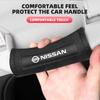 2025 For Nissan Suede Car Logo Styling Roof Armrest Pull Gloves Door Handle Protective Pad For Nissan X-trail Almera Qashqai Tii
