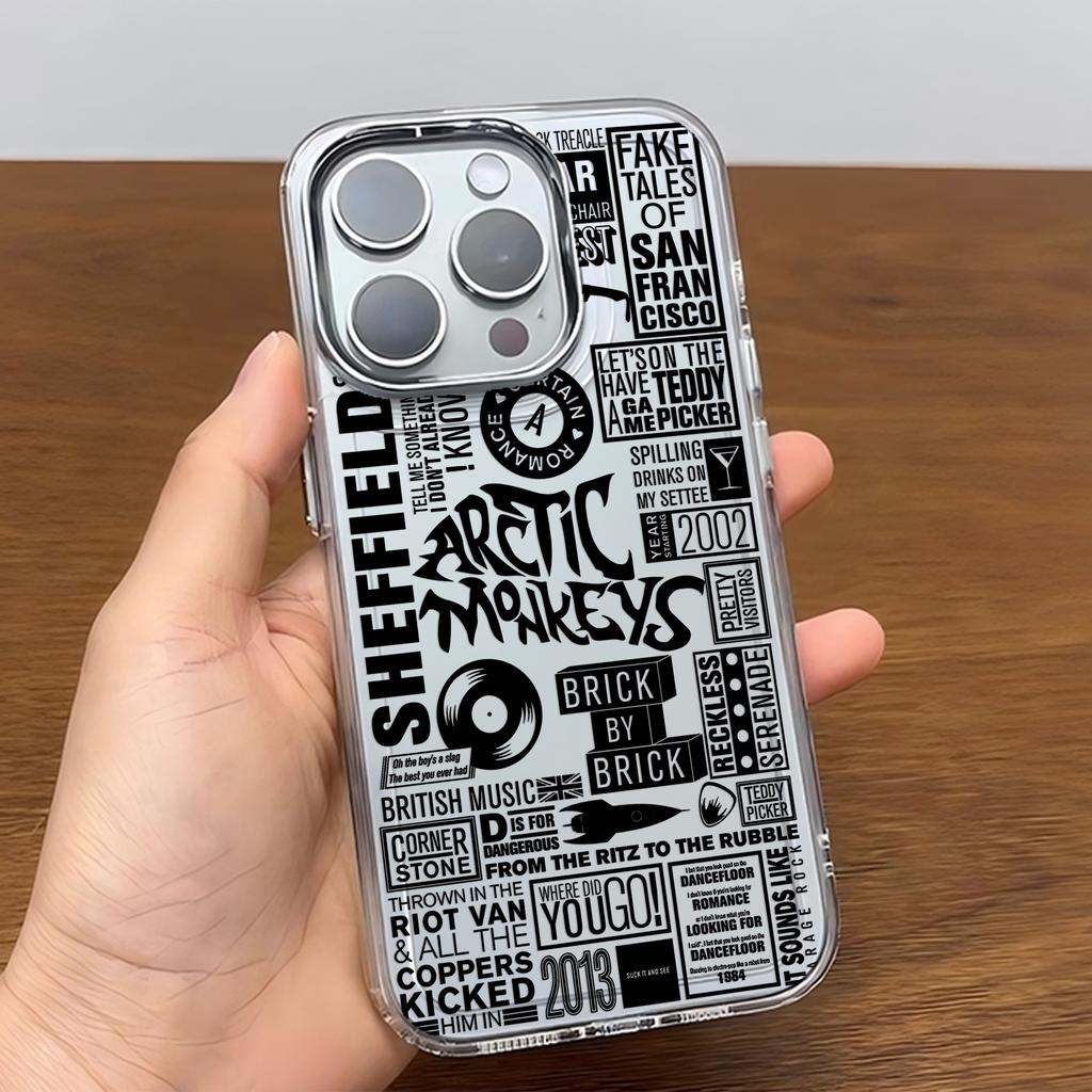 Модный черный чехол для телефона Arctic Monkeys A- Для iPhone 17 16e 16 15 14 13 12 11 mini Pro Max X XR XSMAX 8 7 Air Plus Мягкий чехол