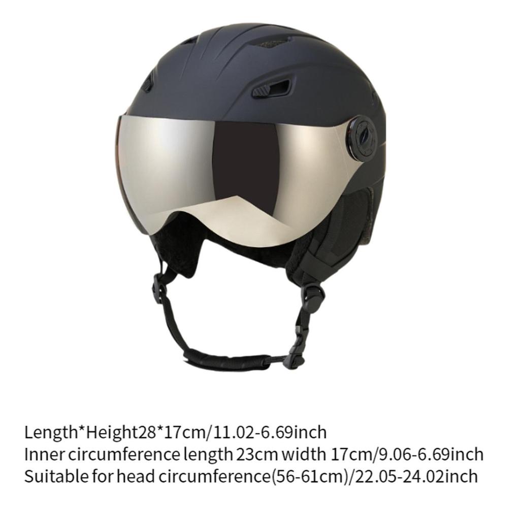 Helmet with Goggles, Comfortable Ventilation, for Adults, Protection of , Suitable And