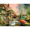 5D DIY Diamond Painting Mountain Hut Embroidery Mosaic Cross Stitch Rhinestone Decor