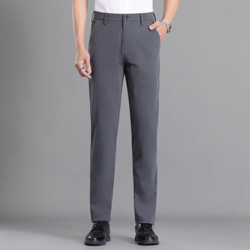 Мужские прямые эластичные брюки Fengxun в стиле business casual