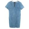 Джинсовое платье с коротким рукавом длиной до колена XS Синее Женское Б/у