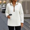 Women's Fashion Casual Solid-color Long-sleeved Sweatshirt