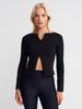 Кофта женская на молнии Dilvin 31993 S черный
