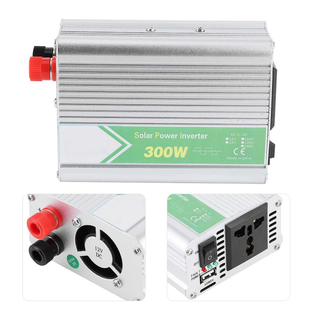 Автомобильный инвертор DC12V в AC220V 300W Correction Wave Многофункциональный интеллектуальный преобразователь