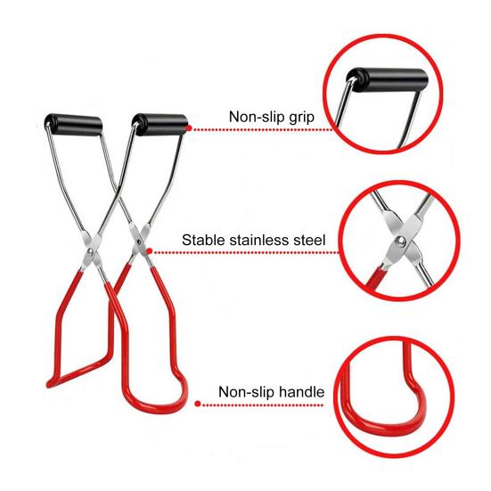 Подставка для консервных банок Нержавеющая сталь Подъемник для консервных банок Щипцы Пароварка для нагрева на плите Обычные Широкогорлые банки Мейсона