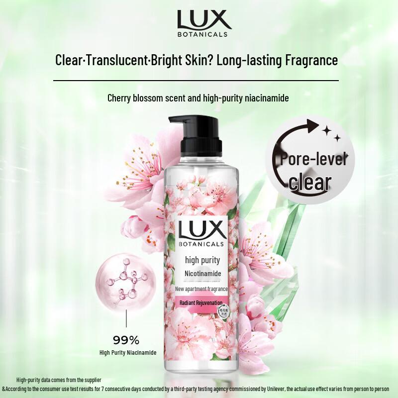 lux Shower Gel Bundle: Mysterious Lotus Charm & Cherry Blossom Niacinamide
