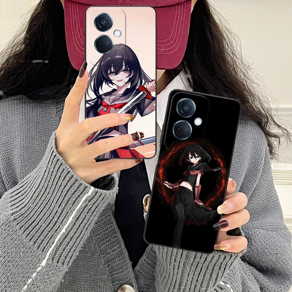 Матовый чехол из ТПУ Akame Kurome для мобильного телефона OPPO Reno 14 13 12 11 10 9 8 7 6 5 F T Pro 5G, цветная печать