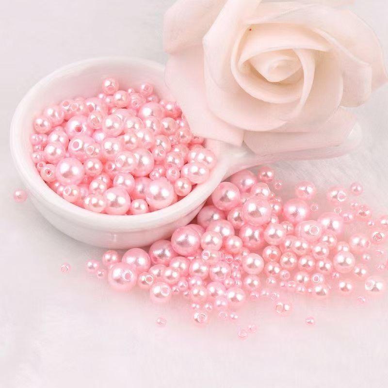 Высококачественная перфорированная разноцветная имитация жемчуга ABC, своими руками, платье из бисера, серьги, браслет, ожерелье с россыпью бусин