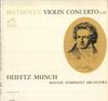 LP Record BEETHOVEN, HEIFETZ, MUNCH, BOSTON S - Violin Concerto (In D) LM1992 RCA VICTOR RED  Germany Classical Used