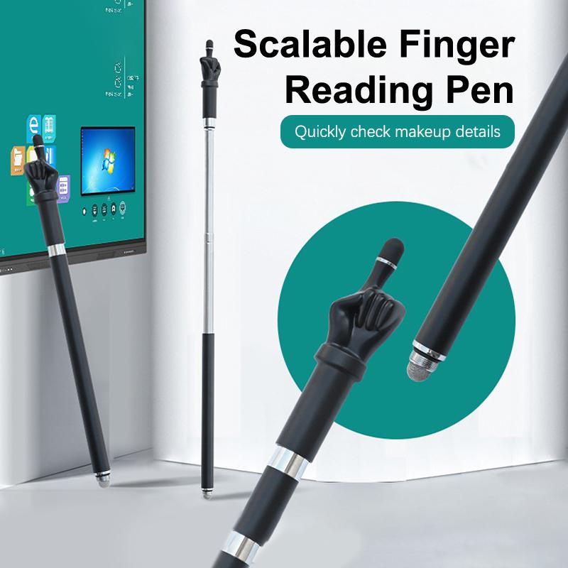 Teaching Pointer Telescopic Rod Finger Reading Sticks School Office Supplies Finger Teaching Stick Stylus For Ipad Screen Pen