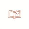 10 шт. Сказочная Мультяшная Закладка-Скрепка - Изогнутый Дизайн Rose Gold, Подходит для Учебы, Экзаменов и Книг