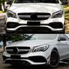 ABTU-Car Front Bumper Side Fog Light Splitter Spoiler For Mercedes BENZ CLA Class W117 C117 CLA45 CLA200 CLA220 AMG 2016-2018