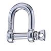 Wichard Shackle HR Strong Type Stainless Stainless Steel Pin Diameter 14mm Breaking Strength 12t 322210 (D Shackle) (17-4PH Steel)