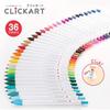 Zebra Фломастеры Clickart 36 цветов в кейсе на водной основе WYSS22-36C-N