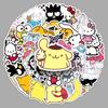 51 стикер Sanrio: KT Cat, Pompompurin, Cinnamoroll - Водонепроницаемые Мультяшные Наклейки для Чемоданов