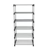6 Tier Shoe Rack Storage Solution Stackable Metal Pipes Plastic Connectors Organize Shoes Entryway Closet Garage 8 Pairs Durable