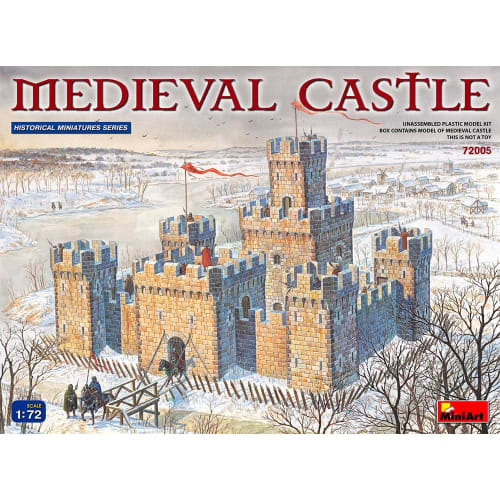 Miniart 1/72 Medieval Castle Plastic Model MA72005