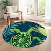Sea Turtle Round Carpet Suitable for Game Room Outdoor Dining Room Foyer Anti-slip Round Rug Decorate Offices Perfect Gift for Friends Family