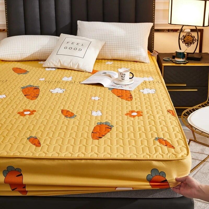 Водонепроницаемый наматрасник, утолщенный коврик для кровати, мягкий тканевый чехол на кровать, постельное белье, простыни, защита для матраса для дома, гостиной