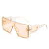 European and American fashion large frame sunglasses personalized one-piece sunglasses trend punk sunglasses
