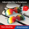 Клипса на кепку Поляризованные очки Солнцезащитные очки Регулировка Альпинизм Отдых на природе Рыбалка Защитные очки Клипса Очки из смолы для близорукости Клипса на кепку