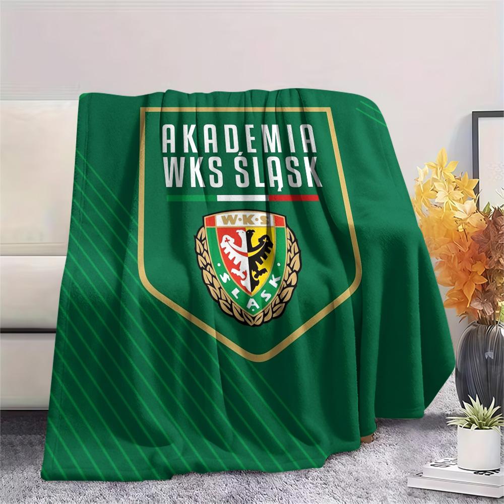 KS Cracovia Print Flannel Blanket, High quality Comfortable for All Seasons, Home Decor, Warmth and Comfort