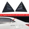 Для Toyota Corolla 2014 2015 2016 2017 2018 Автомобильные задние жалюзи на окно Боковая крышка-жалюзи Накладка Стикер Вентиляционное отверстие Ковш Углеродное волокно Авто