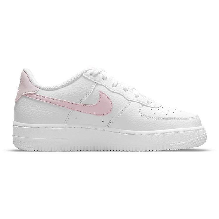 Nike Детские кроссовки Air Force 1 GS Бело-розовые из пеноматериала CT3839-103
