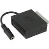 Adaptateur Audio-vidéo SCART - NEDIS - Mini Jack Stéréo - Noir - Conducteurs CCS - Prise PÉRITEL