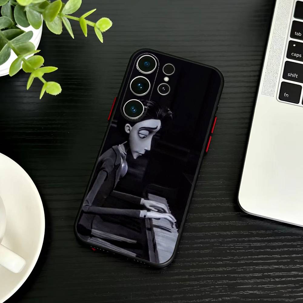 P-Corpse Bride Phone Case For Samsung S26,S25,S24,S23,S22,S21,S20,S30,Ultra,Plus,Fe,Note,5G Black Cover
