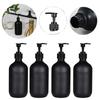 Matte Black Soap Dispenser Bottle Hand Soap Container Liquid Container Refillable Empty Shampoo Conditioner Body Wash Dispenser for Kitchen Decor