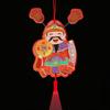 Self-adhesive Shaking Head God Pendant 3D Spring Festival Door Sticker  Kitchen