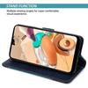 Protective Case - BOOLING - for Samsung Galaxy S25 - Synthetic Leather - Shockproof - Two-tone Blue