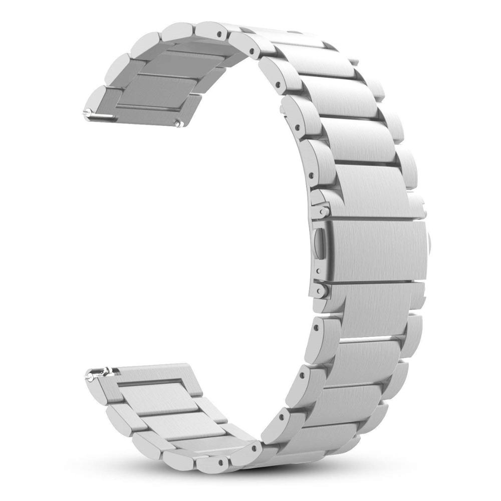 20 мм/22 мм ремешок Для Amazfit GTS/2/3/4/2e/GTS2 Mini/GTR2/2e/stratos/3/4/47 браслет для часов из нержавеющей стали correa Amazfit bip ремешок