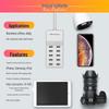 10-портовый USB сетевой фильтр-зарядное устройство: Быстрая умная зарядка 5В/2А для телефонов Huawei, Apple, Xiaomi