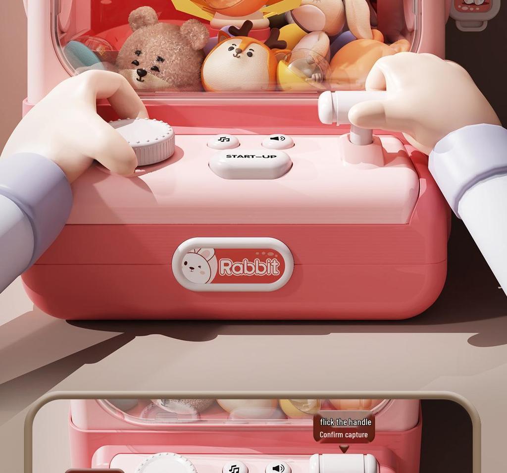 Mini Claw Machine Toy for Kids - Home Use Electric Doll Grabber