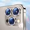 Роскошное защитное стекло для объектива камеры Diamond для iPhone 16 15 14 Plus 13 12 Mini 11 Pro Max, цветная металлическая защитная пленка для объектива