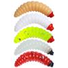 50pcs/bag Mini Bread Worm Lure Worm Bait Maggot Luminous Maggot Grub Soft Fishing Lure with Fishy Smell and Musky Smell