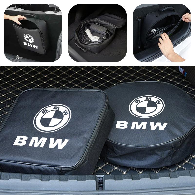 Car Rechargeable Gun Storage Oxford Charging Cable Organizer Bag For BMW M Sport M2 M3 M4 M5 M6 E46 E90 E60 F10 F20 E87 X3 X6 FC3