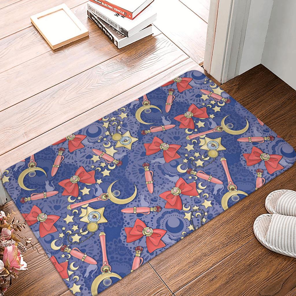 Anime Sailors Moons Doormat Anti-Slip Entrance Bathroom Kitchen Floor Door Mat  Garage Rug Carpet Footpad