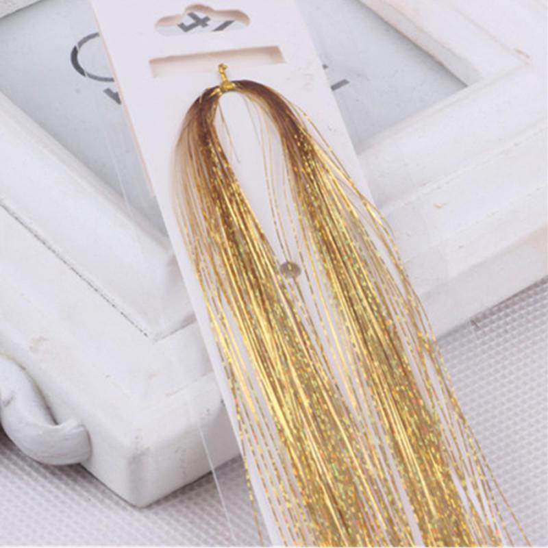 100 прядей голографических волос-дождика